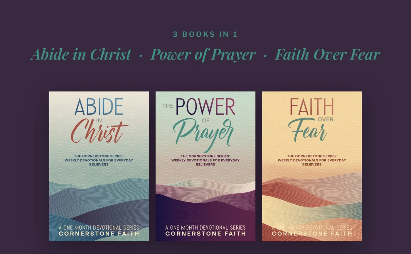 The three one-month devotionals collected in this volume